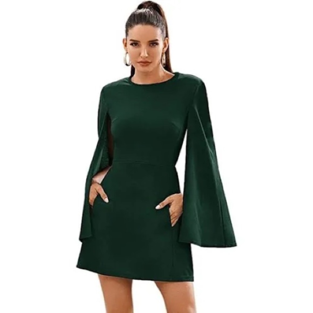 NWOT SHEIN Cape Sleeve Dress